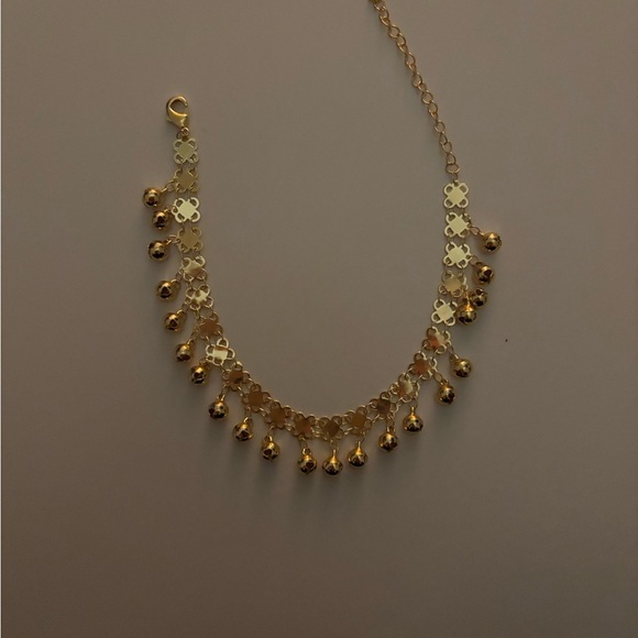 Gold Anklet with Dangling CharmsDubai 21kgp